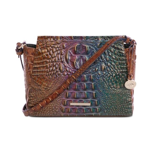 BRAHMIN Hillary Mystical Ombre Crossbody Purse Iridescent Hologram NWT - Picture 1 of 16